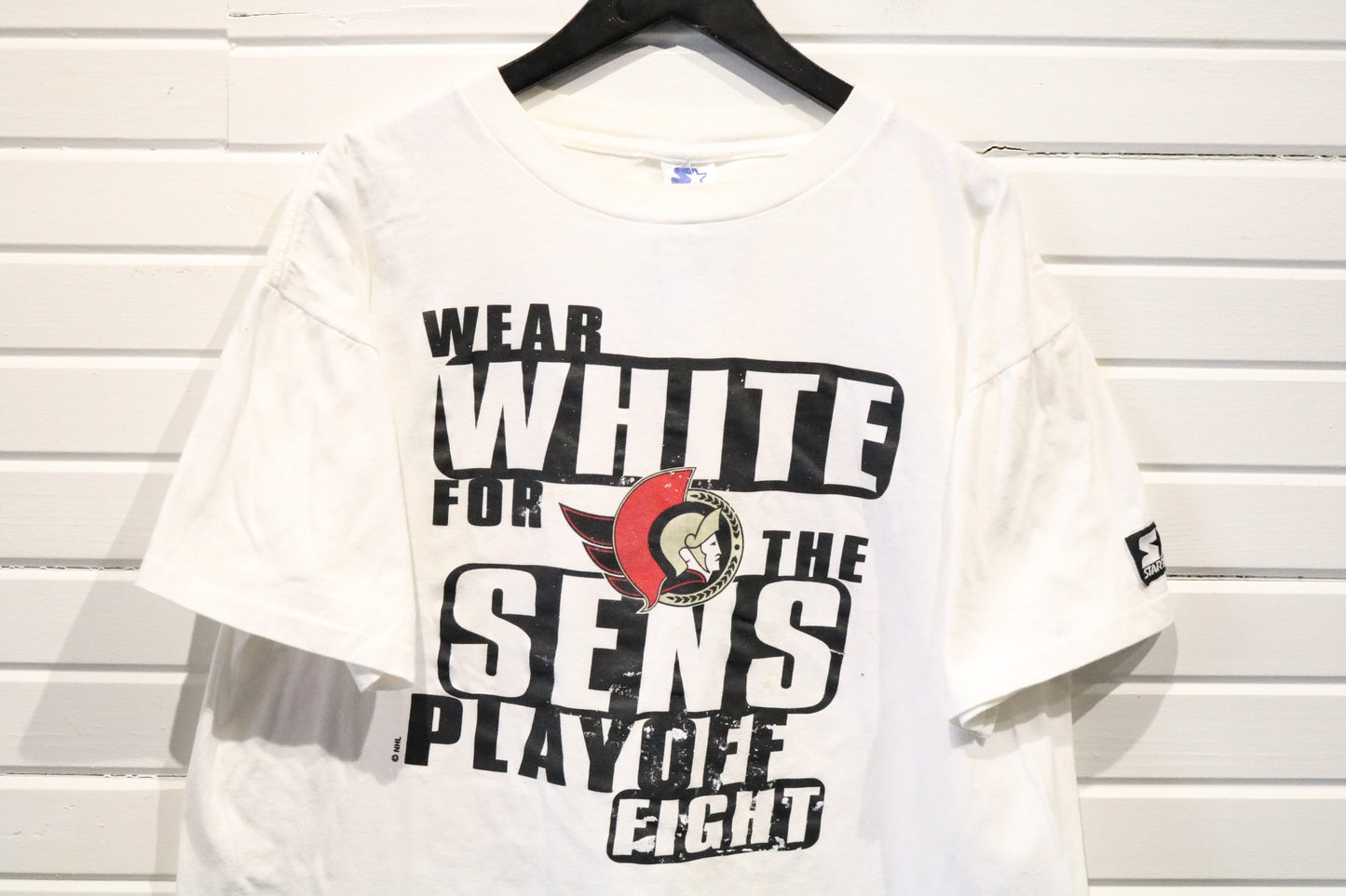 Starter Ottawa-Senators T-Shirt | Vintage 2000s NHL Playoff Graphic Tee | Ottawa Hockey Fan Shirt