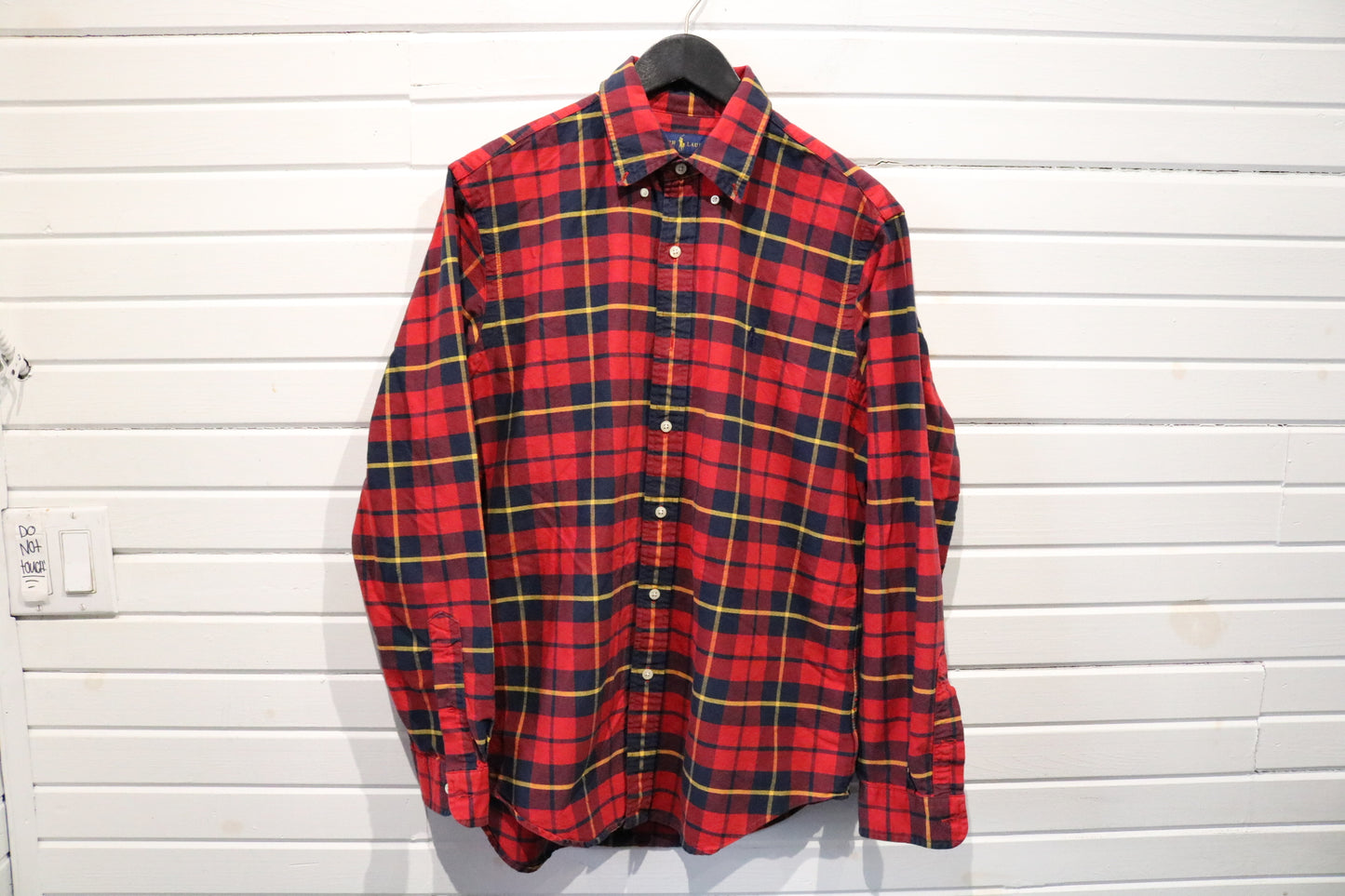 Polo Ralph-Lauren Plaid Button-Up Shirt | Vintage Classic Tartan Long Sleeve Shirt | Preppy Men's Casual Wear