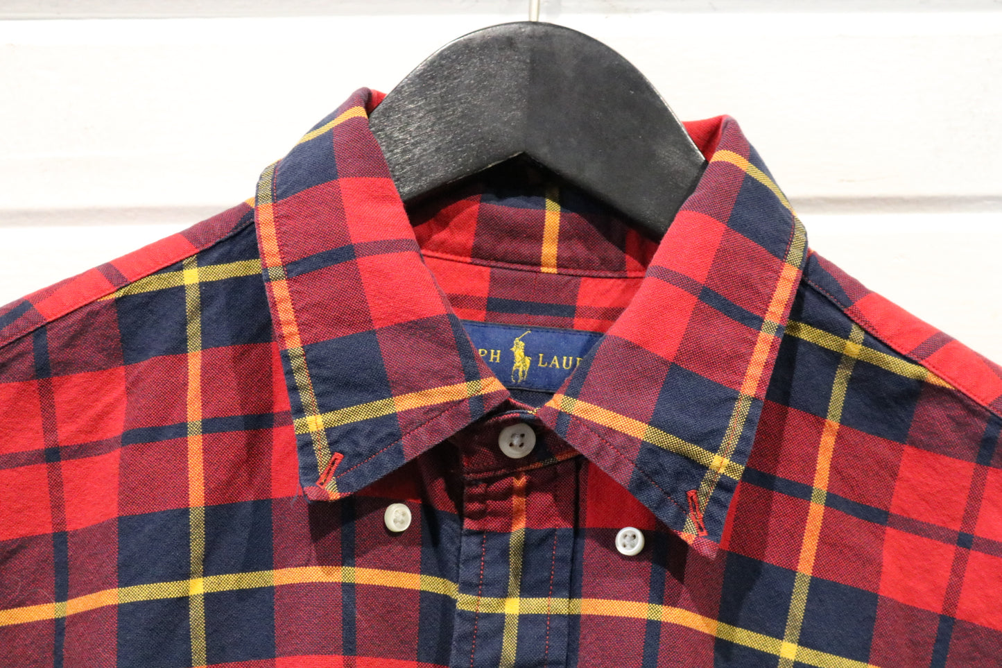 Polo Ralph-Lauren Plaid Button-Up Shirt | Vintage Classic Tartan Long Sleeve Shirt | Preppy Men's Casual Wear