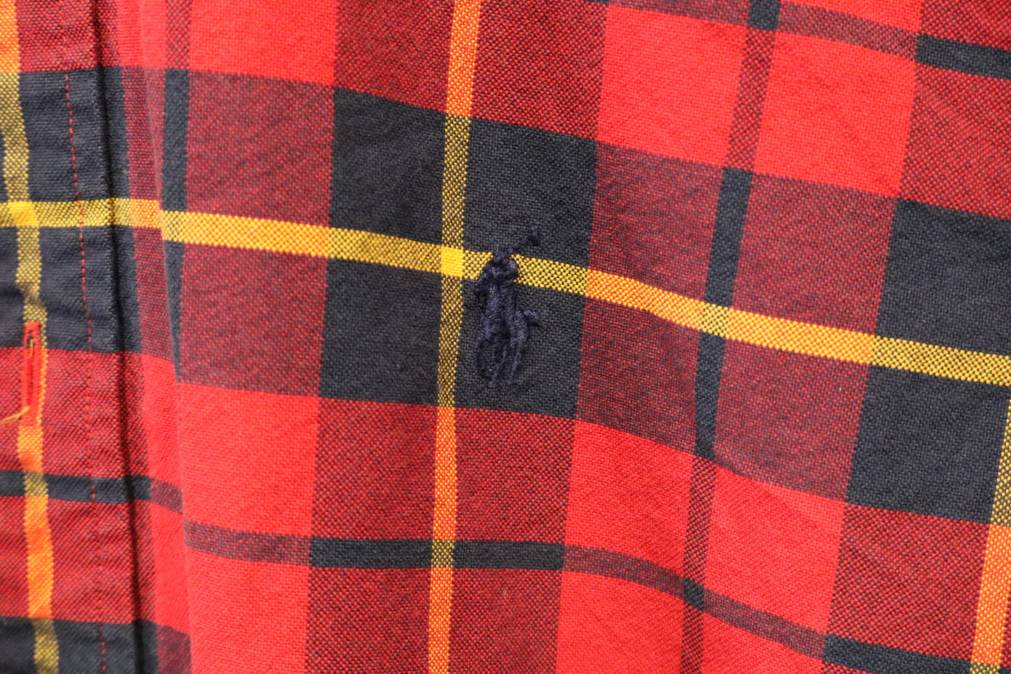Polo Ralph-Lauren Plaid Button-Up Shirt | Vintage Classic Tartan Long Sleeve Shirt | Preppy Men's Casual Wear