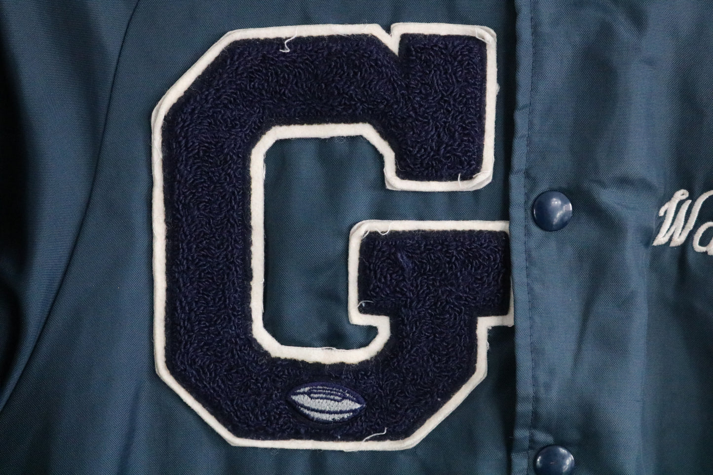 Glenwood Football Varsity Jacket | Vintage 1970s Letterman Cat Patch Jacket | Classic School Sports Outerwear