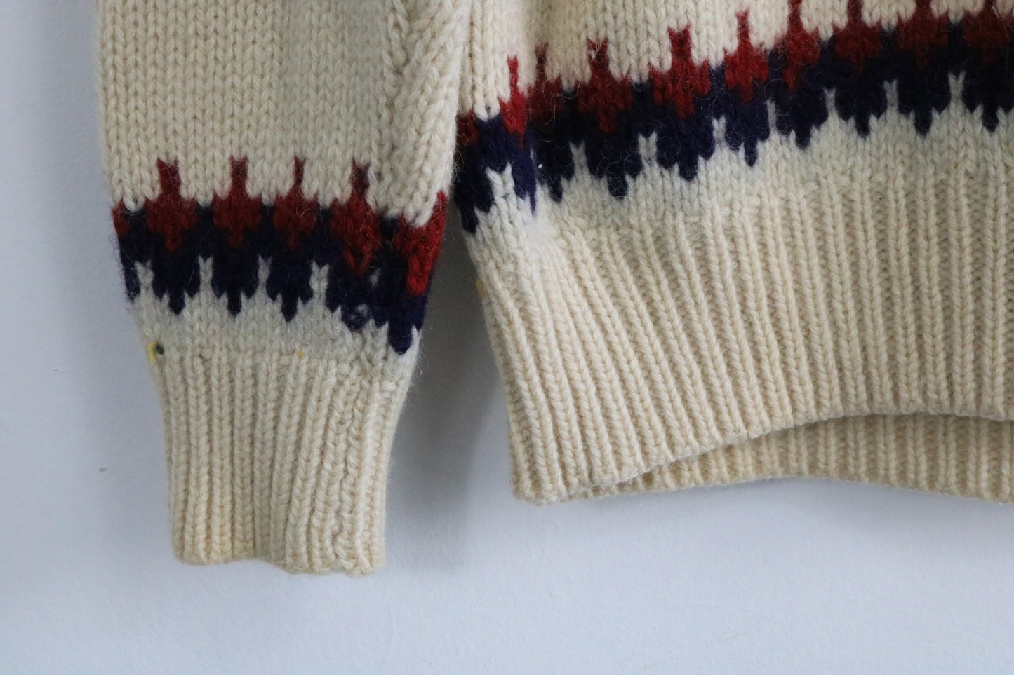 Filene's Knit Wool Sweater | Vintage 1980s Nordic Pattern Pullover | Classic Winter Knitwear
