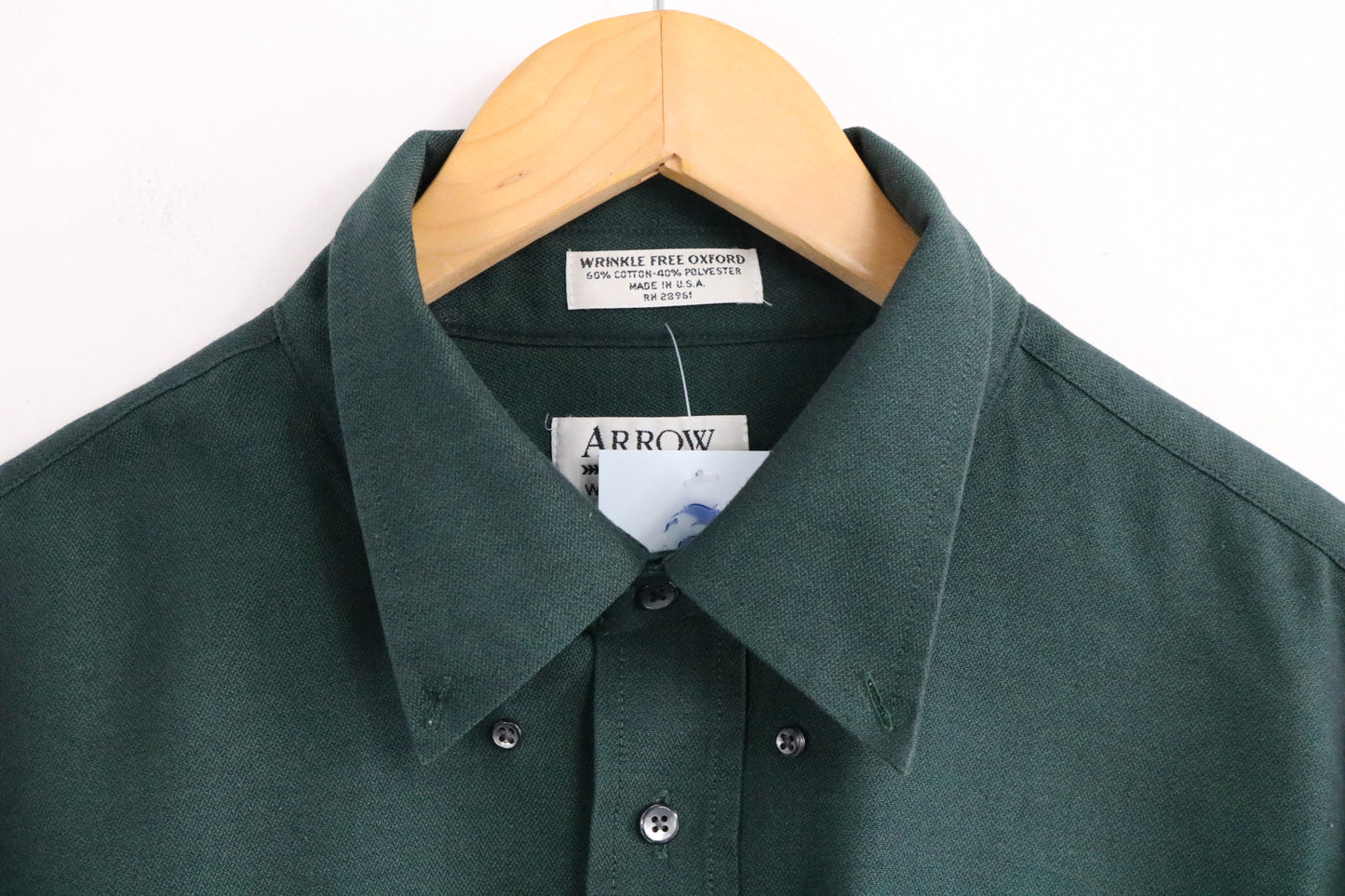 Arrow Button-Up Shirt | Vintage Classic Dress Shirt | Deep Green Oxford Shirt | Timeless Menswear