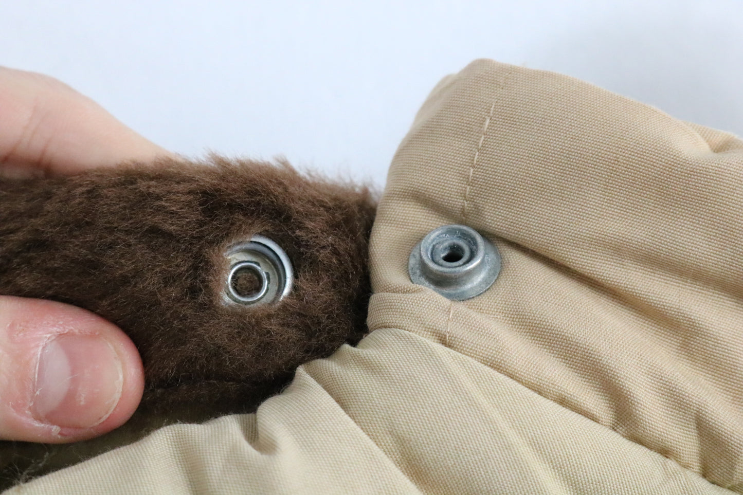 Faux Fur Hooded Parka | Vintage Quilted Insulated Winter Coat | Beige Brown Outerwear