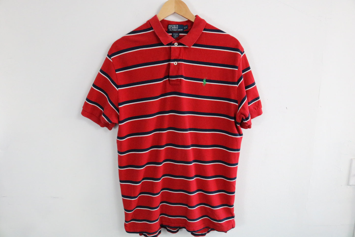 Polo Ralph-Lauren Polo Shirt | Vintage Classic Striped Polo Shirt | Preppy Casual Shirt