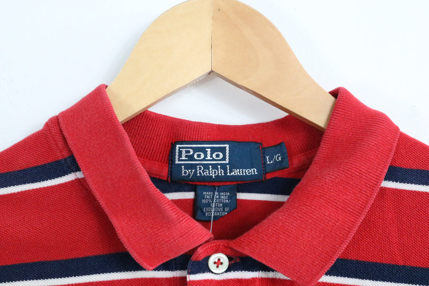 Polo Ralph-Lauren Polo Shirt | Vintage Classic Striped Polo Shirt | Preppy Casual Shirt