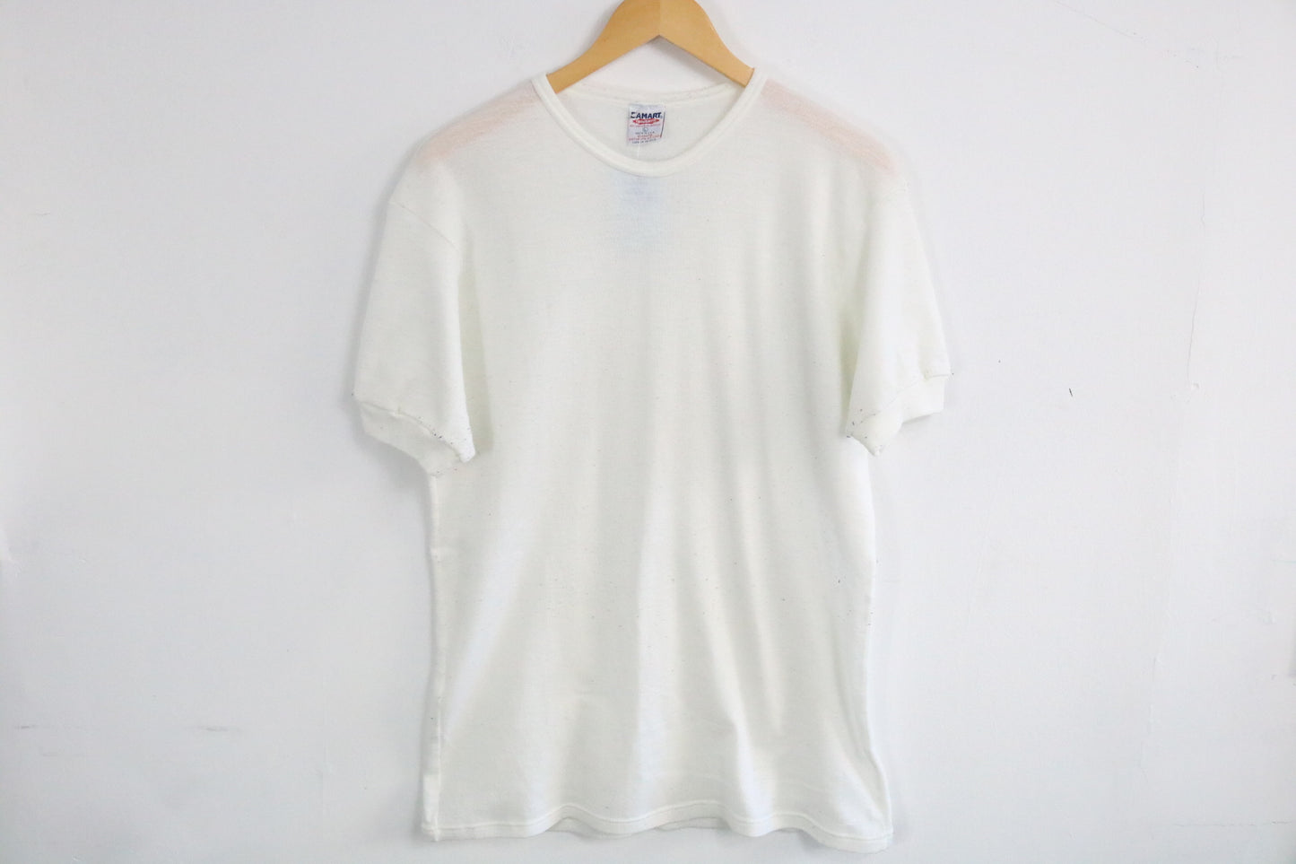 Damart Thermolactyl T-Shirt | Vintage 1980s White Thermal Knit Short Sleeve | Classic Lightweight Base Layer