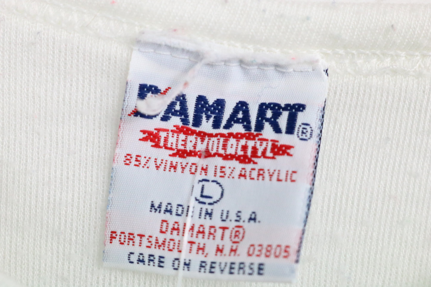 Damart Thermolactyl T-Shirt | Vintage 1980s White Thermal Knit Short Sleeve | Classic Lightweight Base Layer