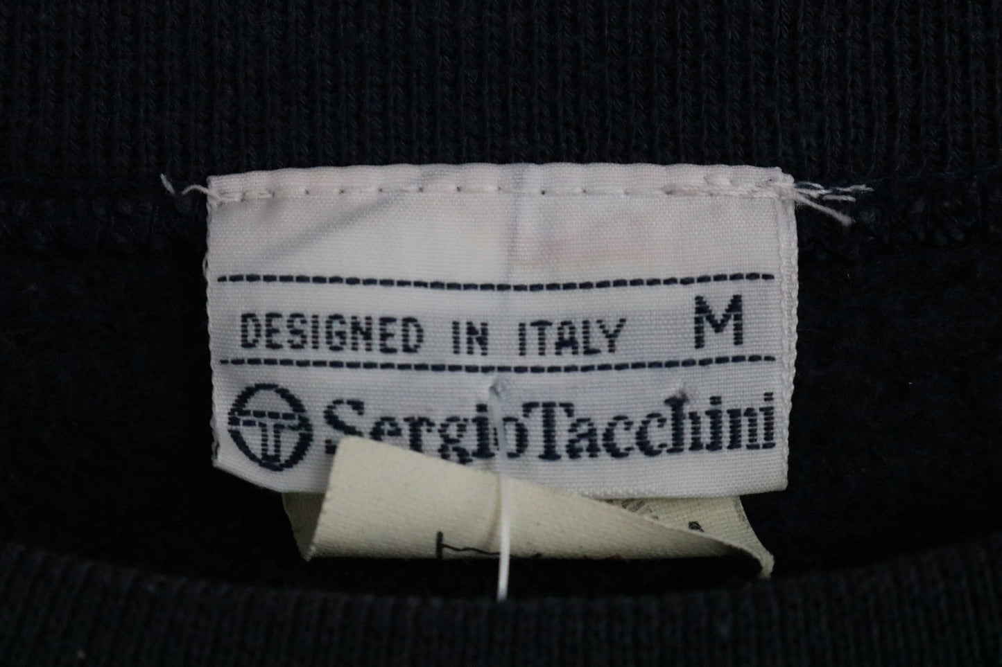 Sergio-Tacchini Sweater | Vintage 90s Geometric Graphic Crewneck Sweatshirt | Classic Sportswear