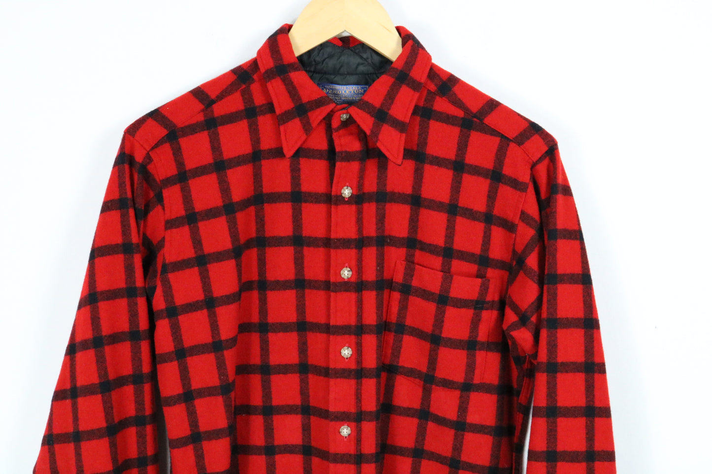 Pendleton Plaid Button-Up Shirt | Vintage Classic Outdoor Wool Flannel