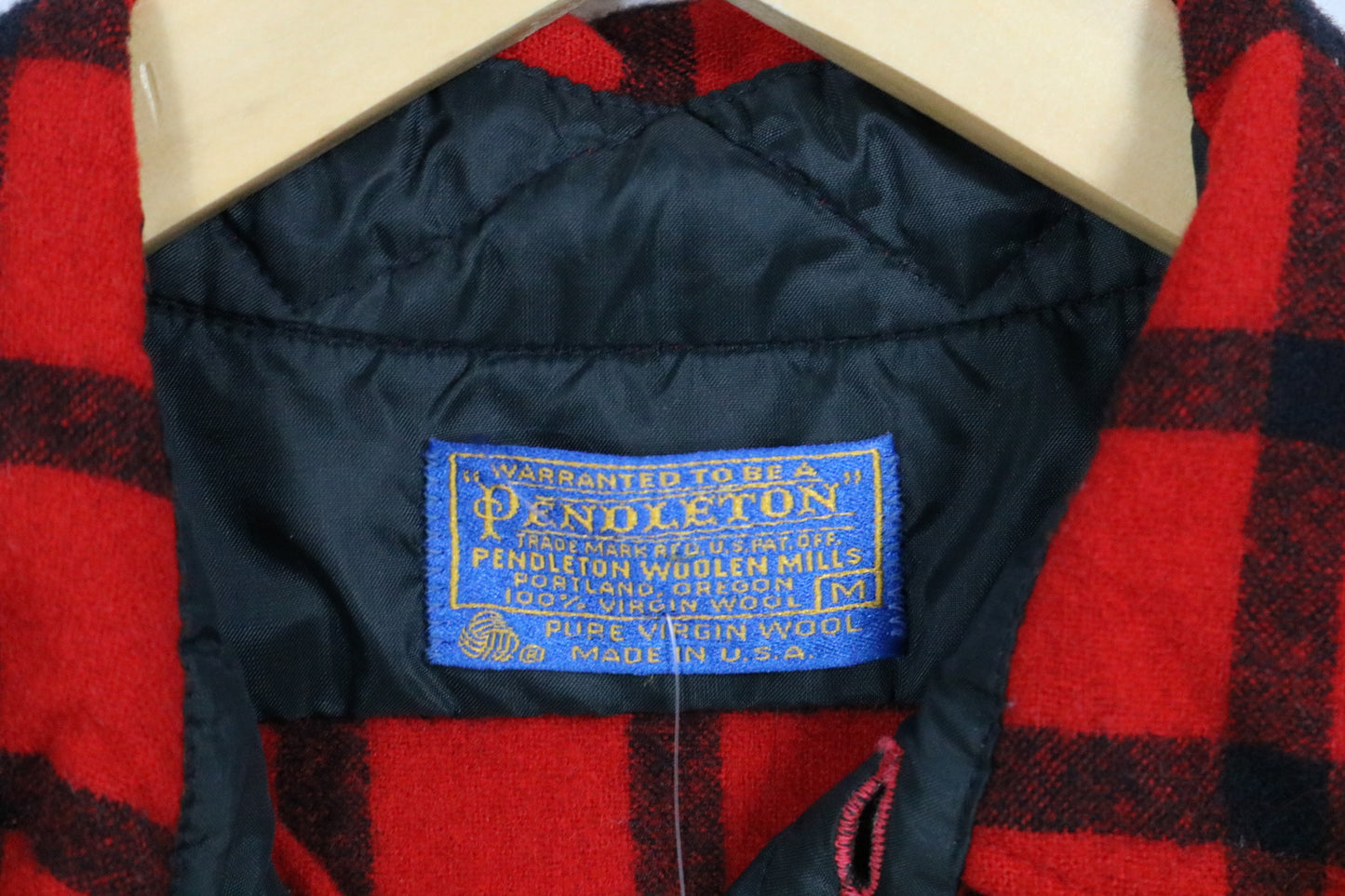 Pendleton Plaid Button-Up Shirt | Vintage Classic Outdoor Wool Flannel