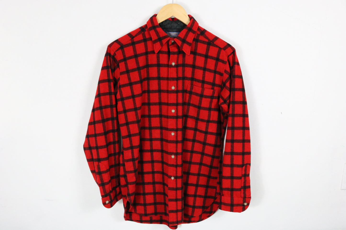 Pendleton Plaid Button-Up Shirt | Vintage Classic Outdoor Wool Flannel