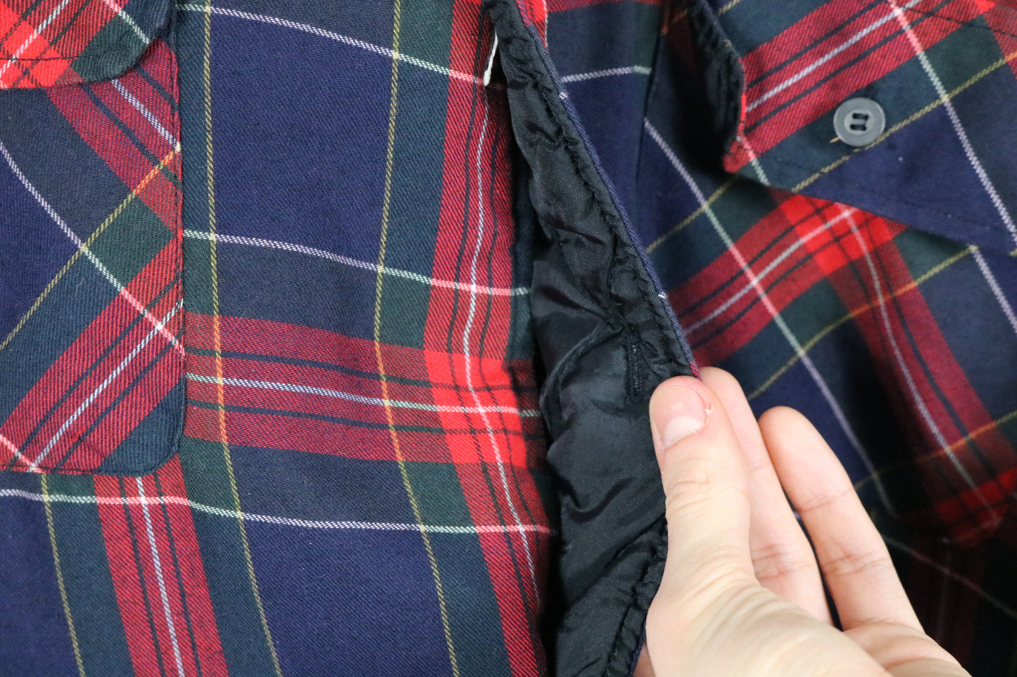 Timber-Run Plaid Flannel Button-Up Shirt | Vintage Classic Quilted Lined Outdoor Shirt Jacket | Men's Casual Layer