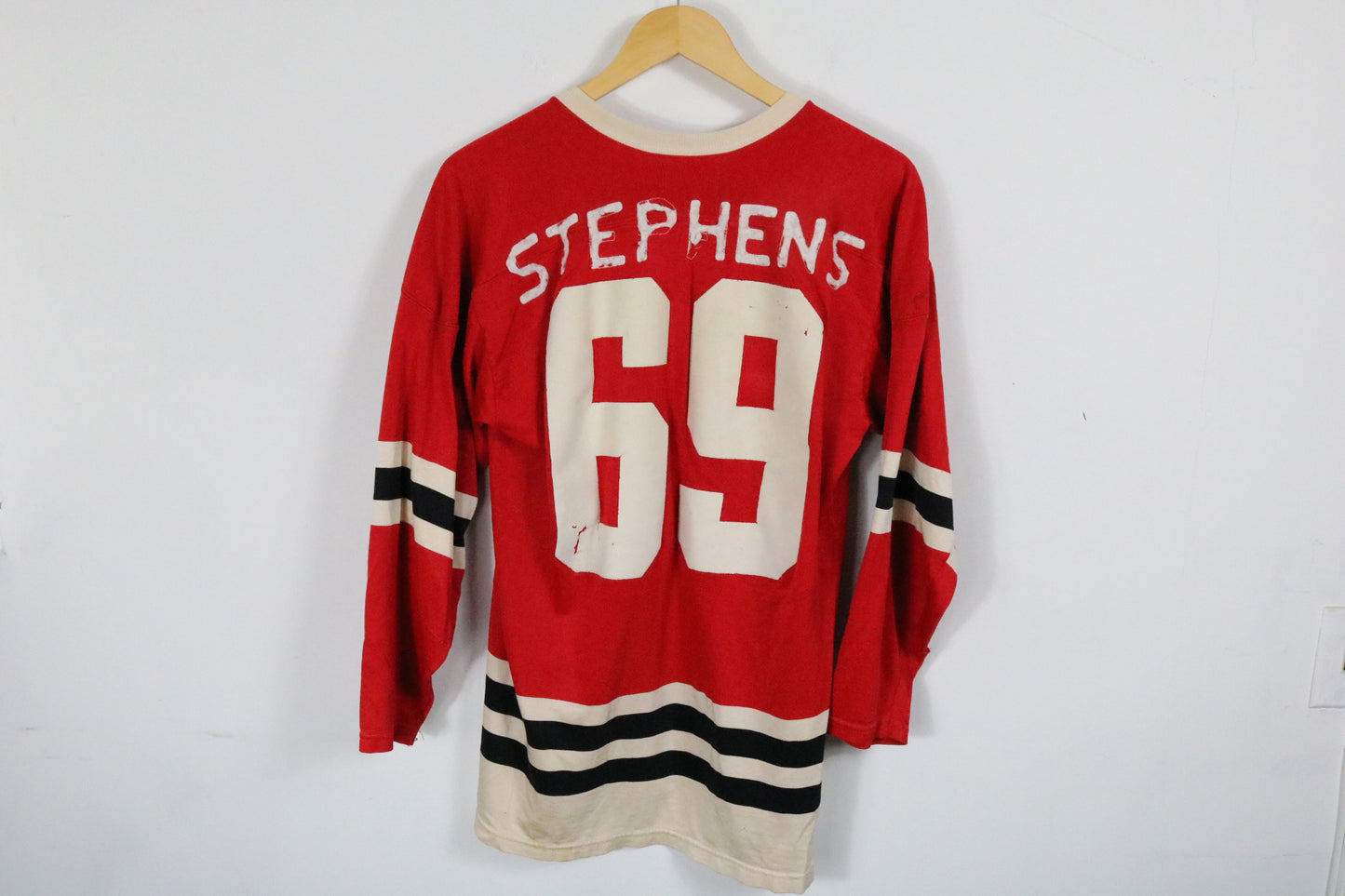 Unique Athletic Supplies Hockey Jersey | Vintage 1970s Angel Graphic Long Sleeve Sports Top | Stephens 69 Teamwear