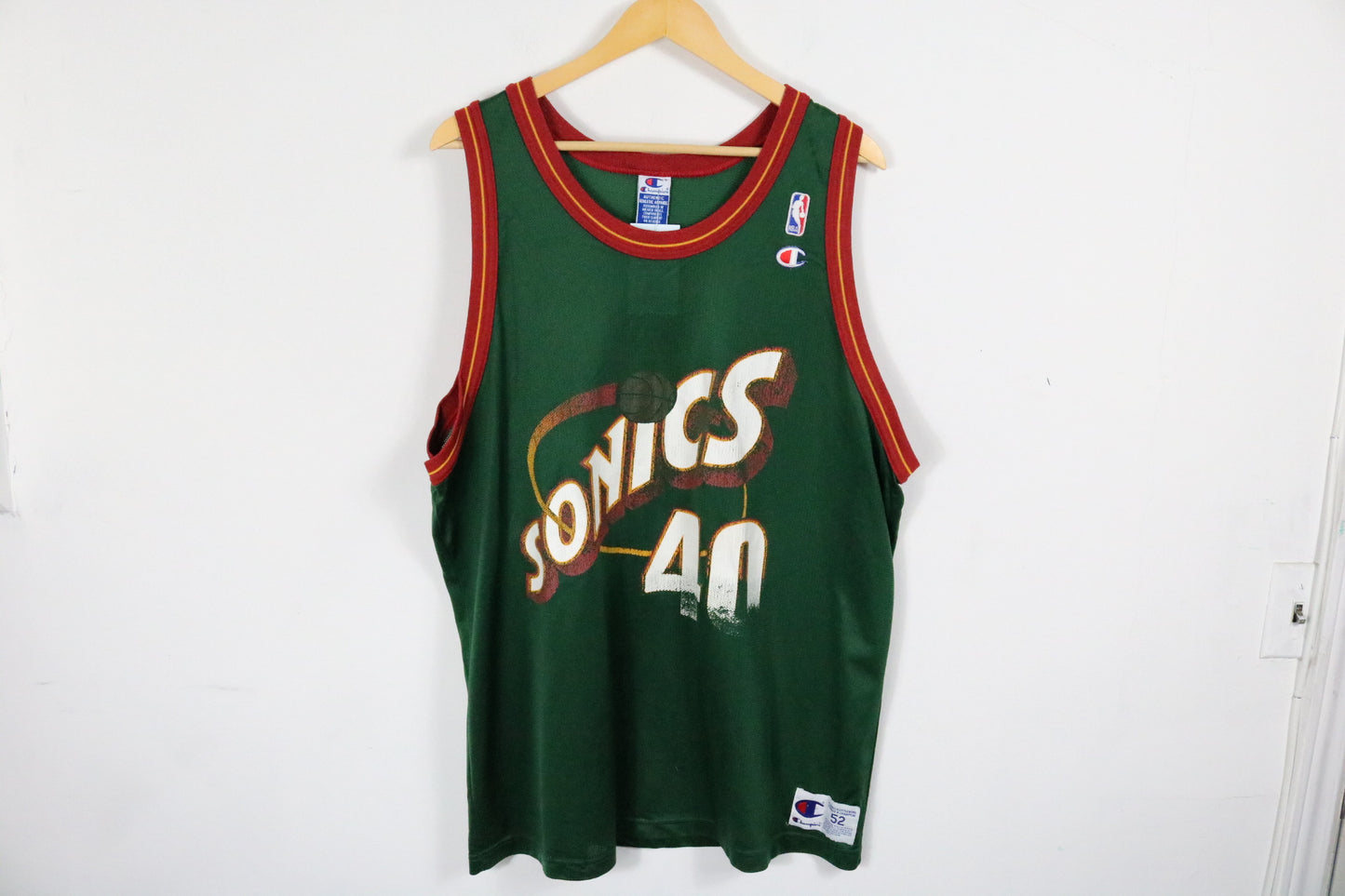 Seattle-Supersonics Champion Jersey | Vintage 90s NBA Shawn-Kemp Basketball Tank Top | Classic Sportswear