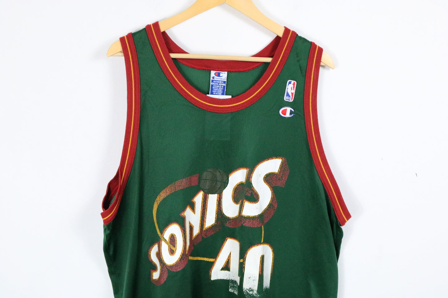 Seattle-Supersonics Champion Jersey | Vintage 90s NBA Shawn-Kemp Basketball Tank Top | Classic Sportswear