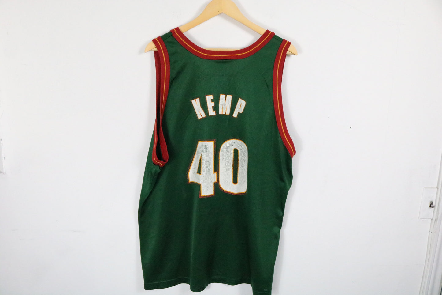 Seattle-Supersonics Champion Jersey | Vintage 90s NBA Shawn-Kemp Basketball Tank Top | Classic Sportswear