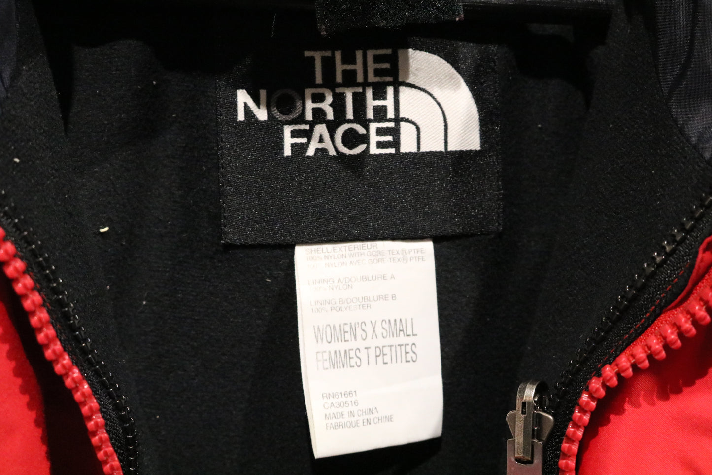 North-Face Hooded Jacket | Vintage 2000s Red-Black Waterproof Outdoor Shell Coat | Technical Hiking Outerwear