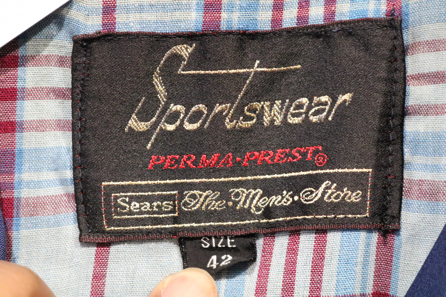 Sears Sportswear Harrington Jacket | Vintage Plaid-Lined Zip Bomber | Classic Outerwear | 1970s Menswear