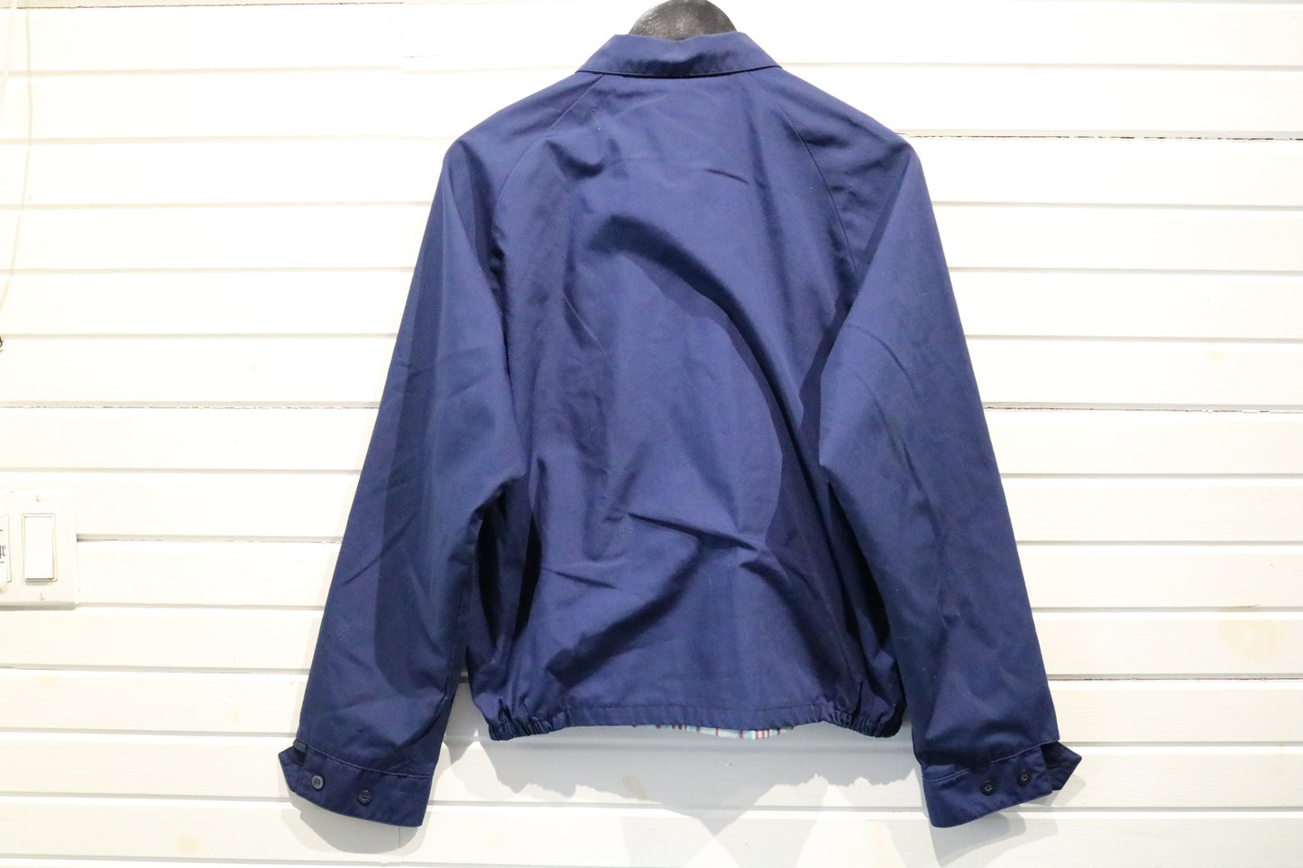 Sears Sportswear Harrington Jacket | Vintage Plaid-Lined Zip Bomber | Classic Outerwear | 1970s Menswear