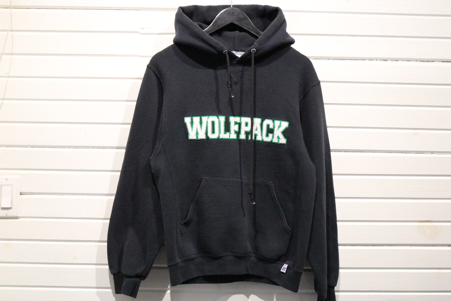 Wolfpack Hoodie | Vintage Classic Black Pullover Sweatshirt | Collegiate Graphic Hooded Sweater