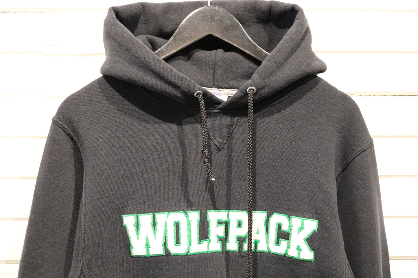 Wolfpack Hoodie | Vintage Classic Black Pullover Sweatshirt | Collegiate Graphic Hooded Sweater