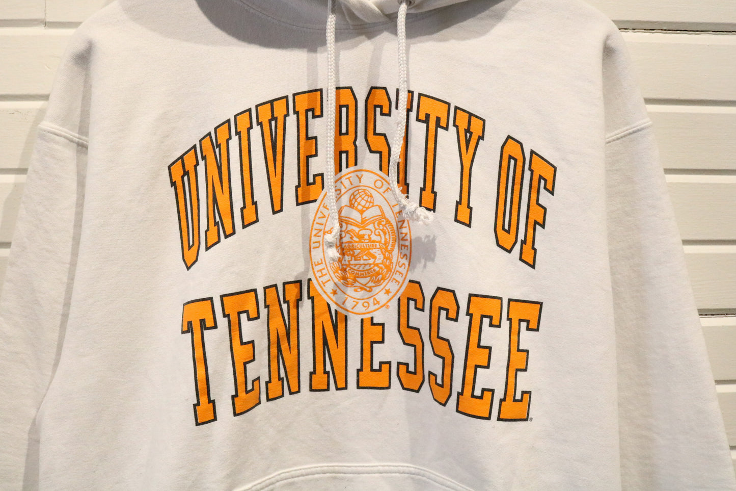 University-of-Tennessee Hoodie | Vintage 1990s Collegiate Graphic Pullover Sweatshirt | Classic Campus Wear