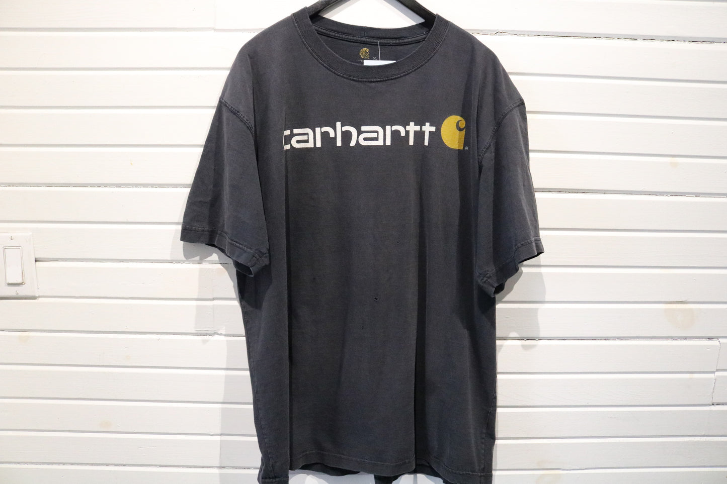 Carhartt T-Shirt | Vintage 2000s Logo Graphic Tee | Classic Workwear Short Sleeve Top