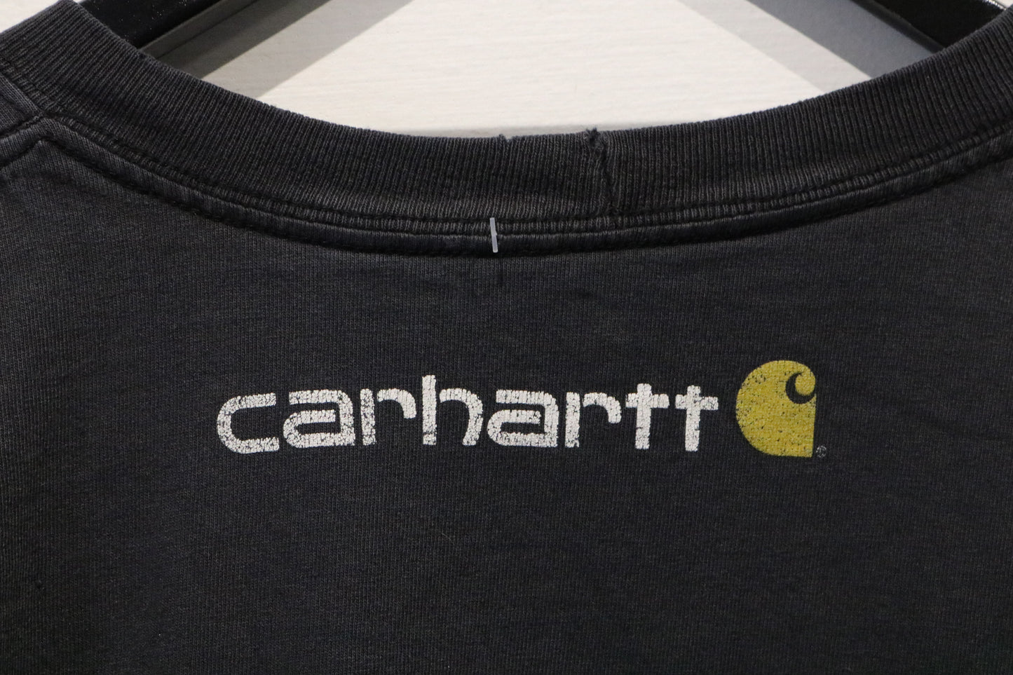 Carhartt T-Shirt | Vintage 2000s Logo Graphic Tee | Classic Workwear Short Sleeve Top