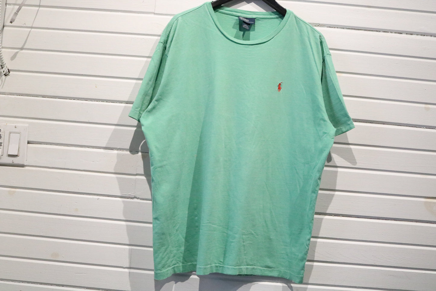 Polo Ralph-Lauren T-Shirt | Vintage Classic Solid Green Crewneck Tee | Minimalist Everyday Wear