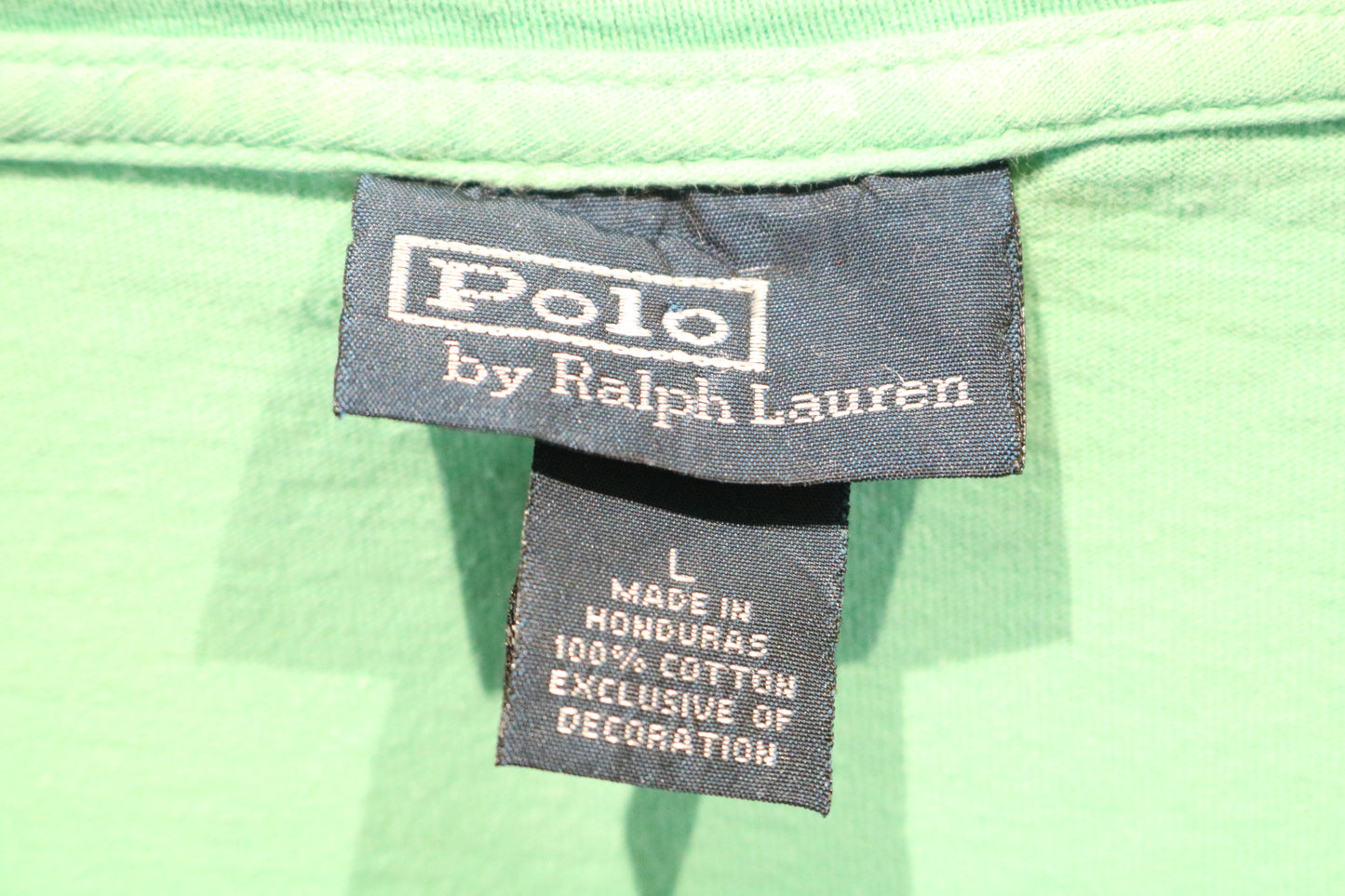 Polo Ralph-Lauren T-Shirt | Vintage Classic Solid Green Crewneck Tee | Minimalist Everyday Wear