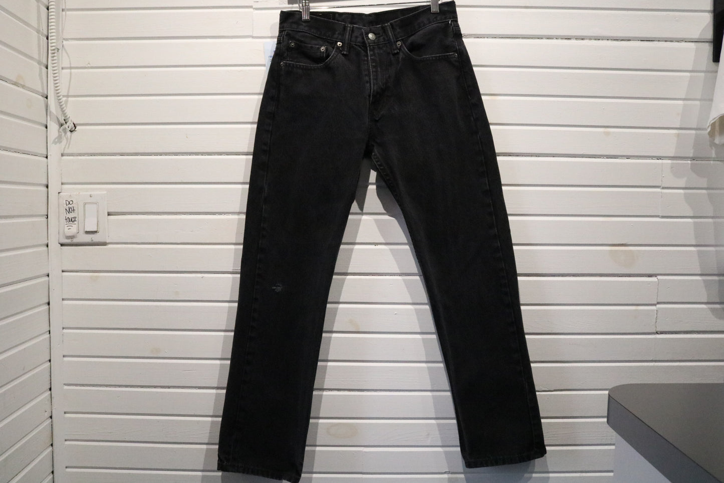 Levi's 505 Jeans | Vintage Black Denim Pants | Classic Straight Fit 90s Style | Size 31x32