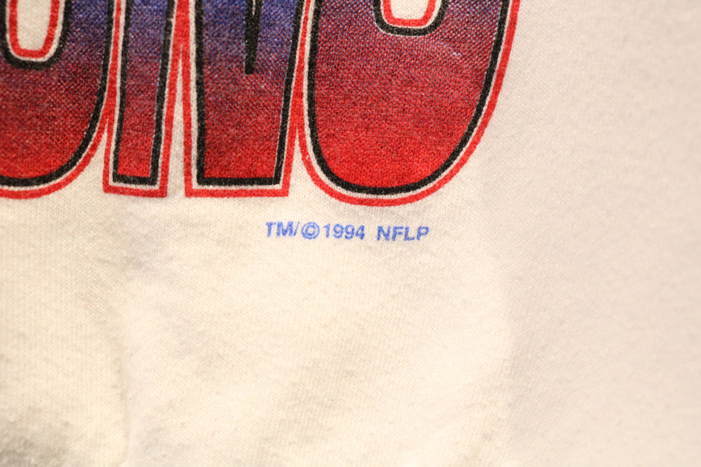 Buffalo Bills AFC Champions Sweater | Vintage 1994 NFL Graphic Sweatshirt | White Pullover Fan Apparel