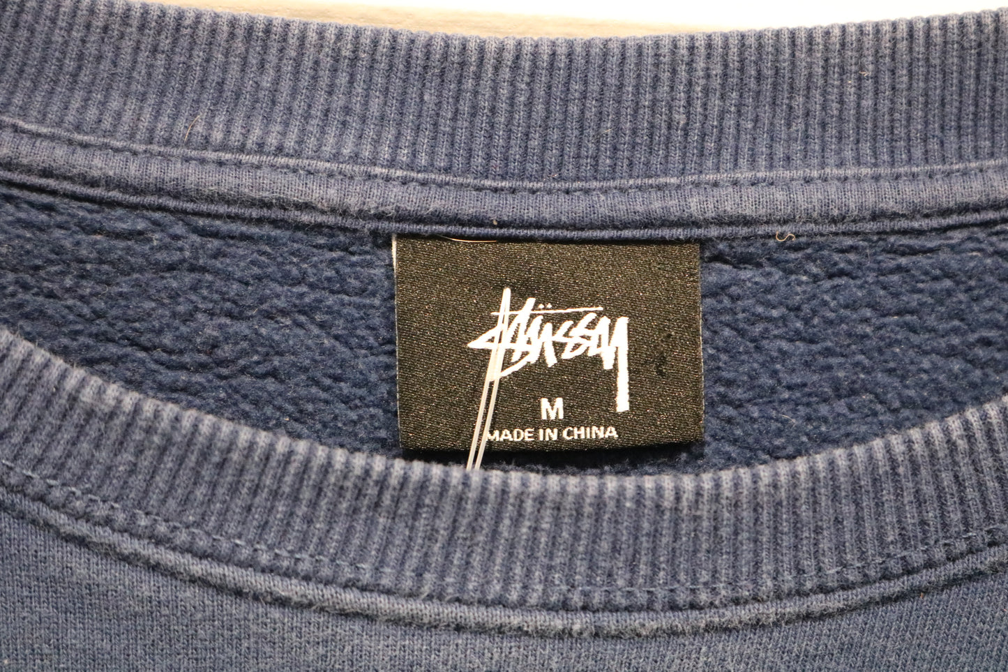 Stussy Sweatshirt | Vintage 2000s Blue Crewneck Pullover | Classic Streetwear with Logo Print