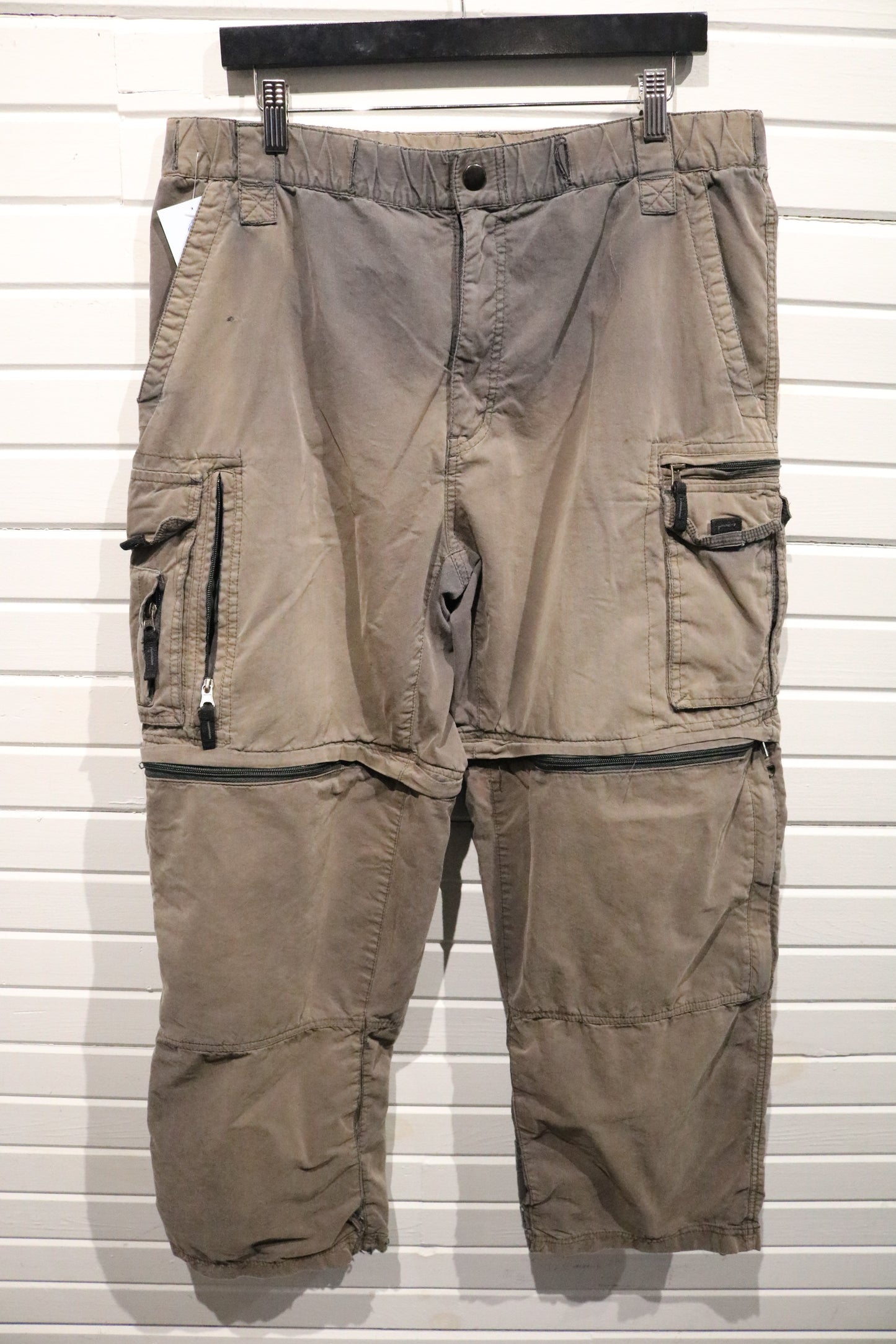 BC Clothing Cargo Pants | Vintage Convertible Zip-Off Utility Cargo Trouser | Outdoor Hiking Adventure Wear