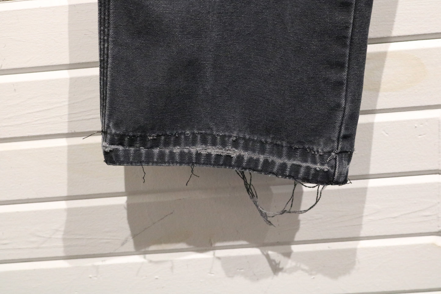 Dickies Denim Pants | Vintage Faded Workwear Carpenter Jeans | Distressed Hem Utility Trousers