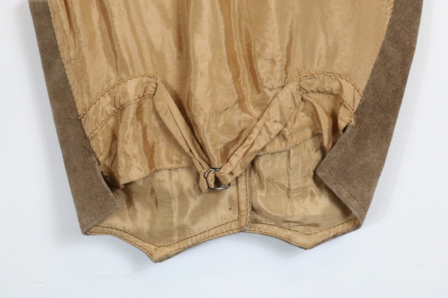 Learsi Suede Leather Vest | Vintage 1970s Brown Button-Up Western Waistcoat | Classic Argentinian Western Style