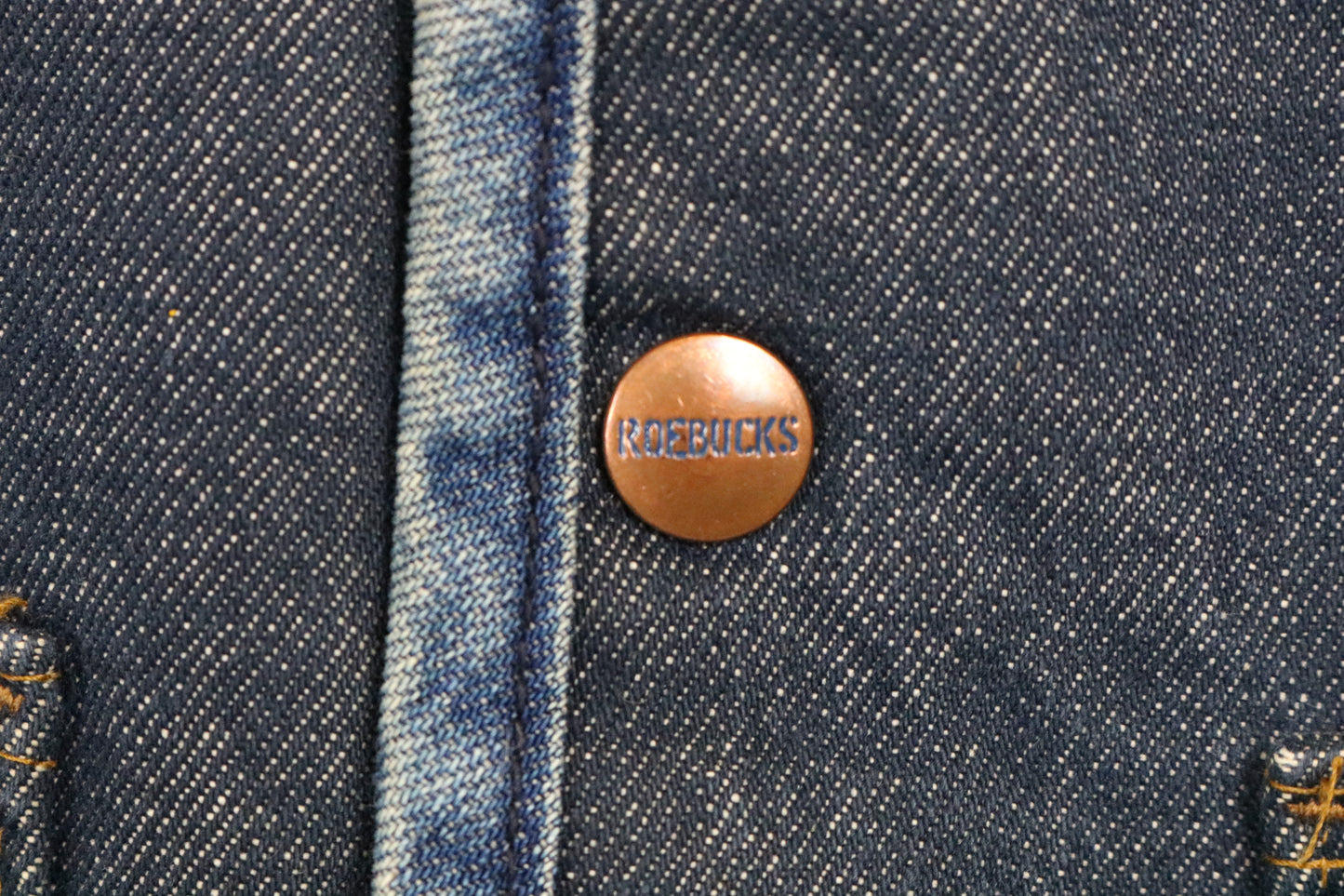 Roebucks Denim Sherpa-Lined Vest | Vintage 70s Insulated Workwear Waistcoat | Classic Blue Jean Layering