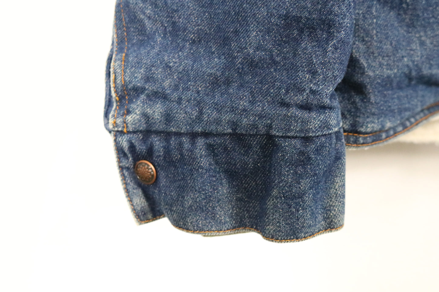 Sir-Jac Sherpa Lined Denim Jacket | Vintage 1970s Shearling Collar Jean Coat | Classic Outerwear