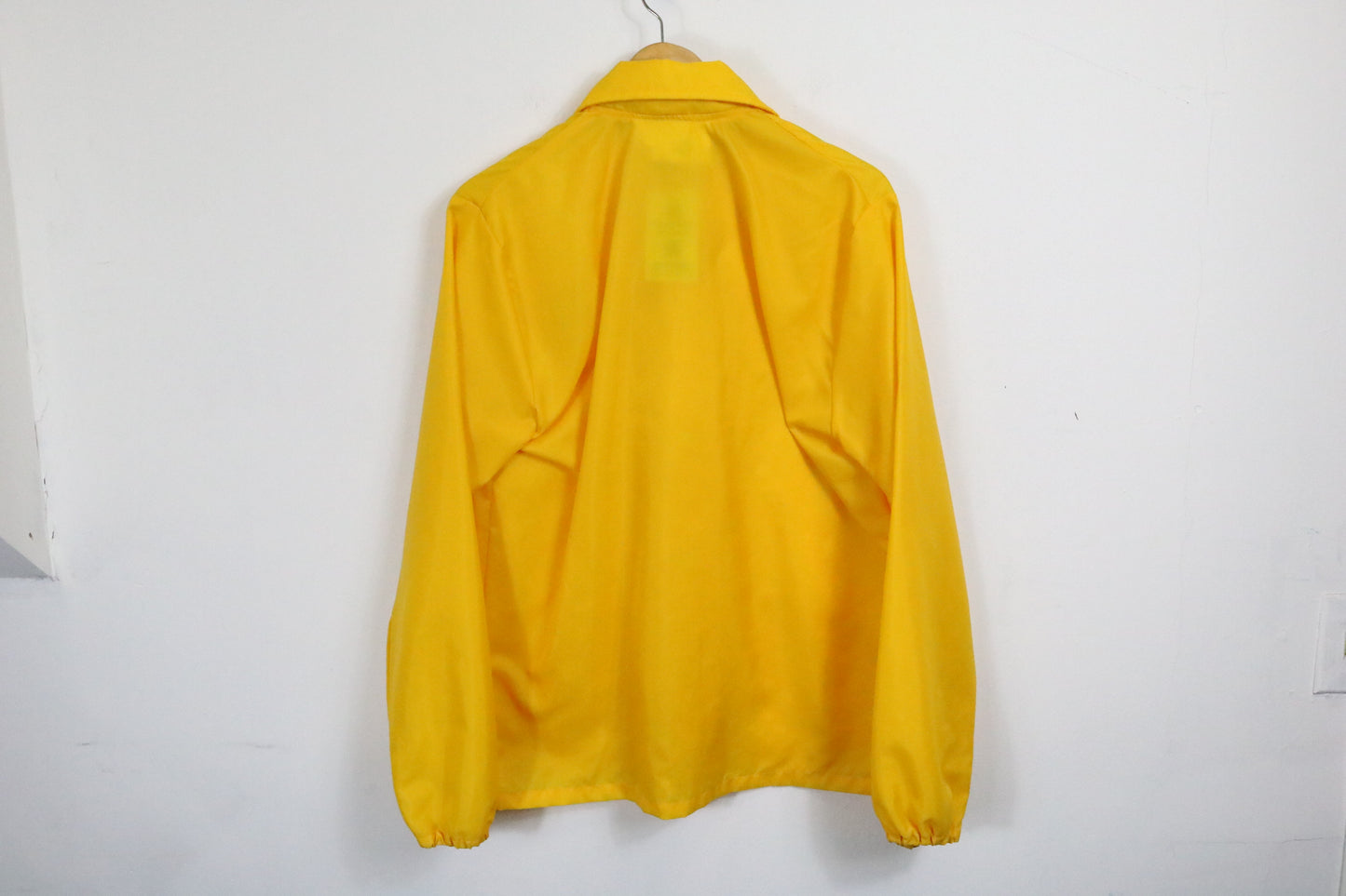 DuPont Yellow Windbreaker Jacket | Vintage 80s Utility Coat | Classic Workwear Outerwear