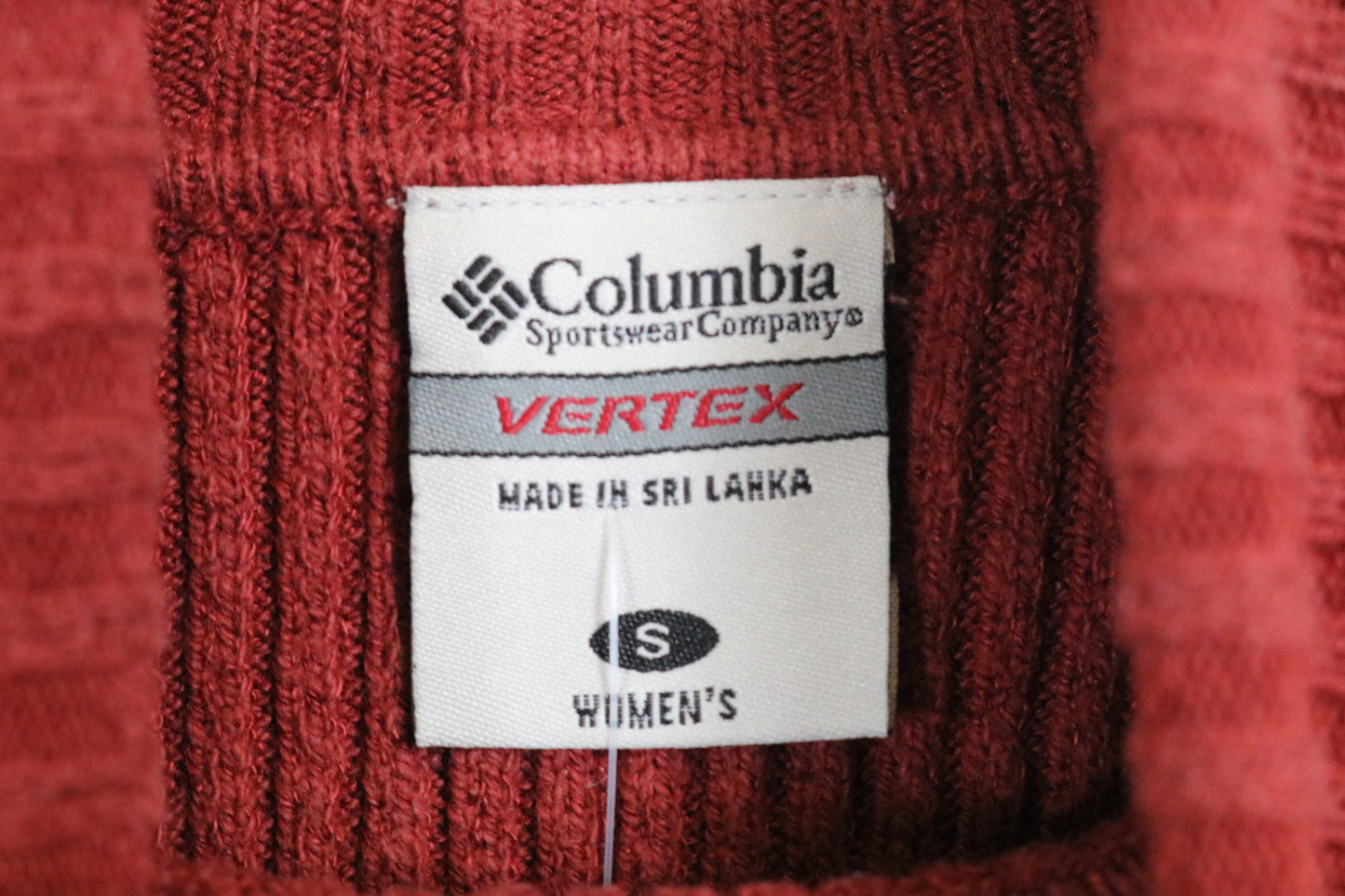 Columbia Turtleneck Sweater | Vintage 90s Ribbed Knit Striped Pullover | Retro Women's Knitwear