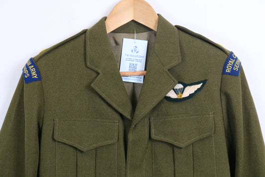 Wai-Lam Royal-Canadian-Army-Service-Corps Jacket | Vintage Military Paratrooper Blazer | 1940s Uniform Outerwear