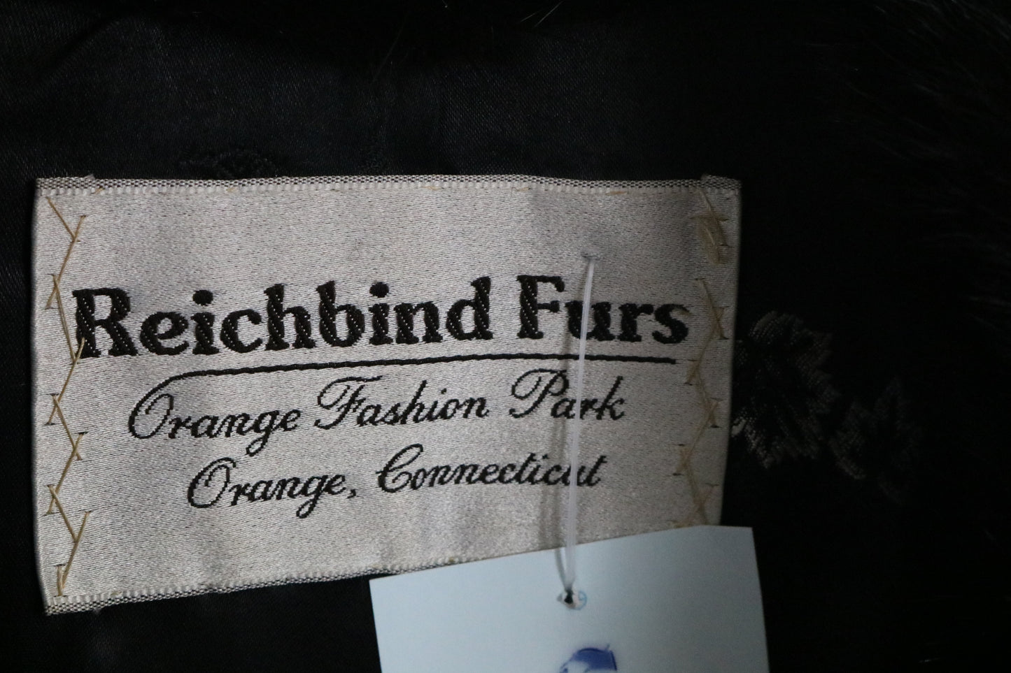 Reichbind Furs Persian Lamb Coat | Vintage 1950s Black Fur Collar Swing Jacket | Elegant Formal Outerwear
