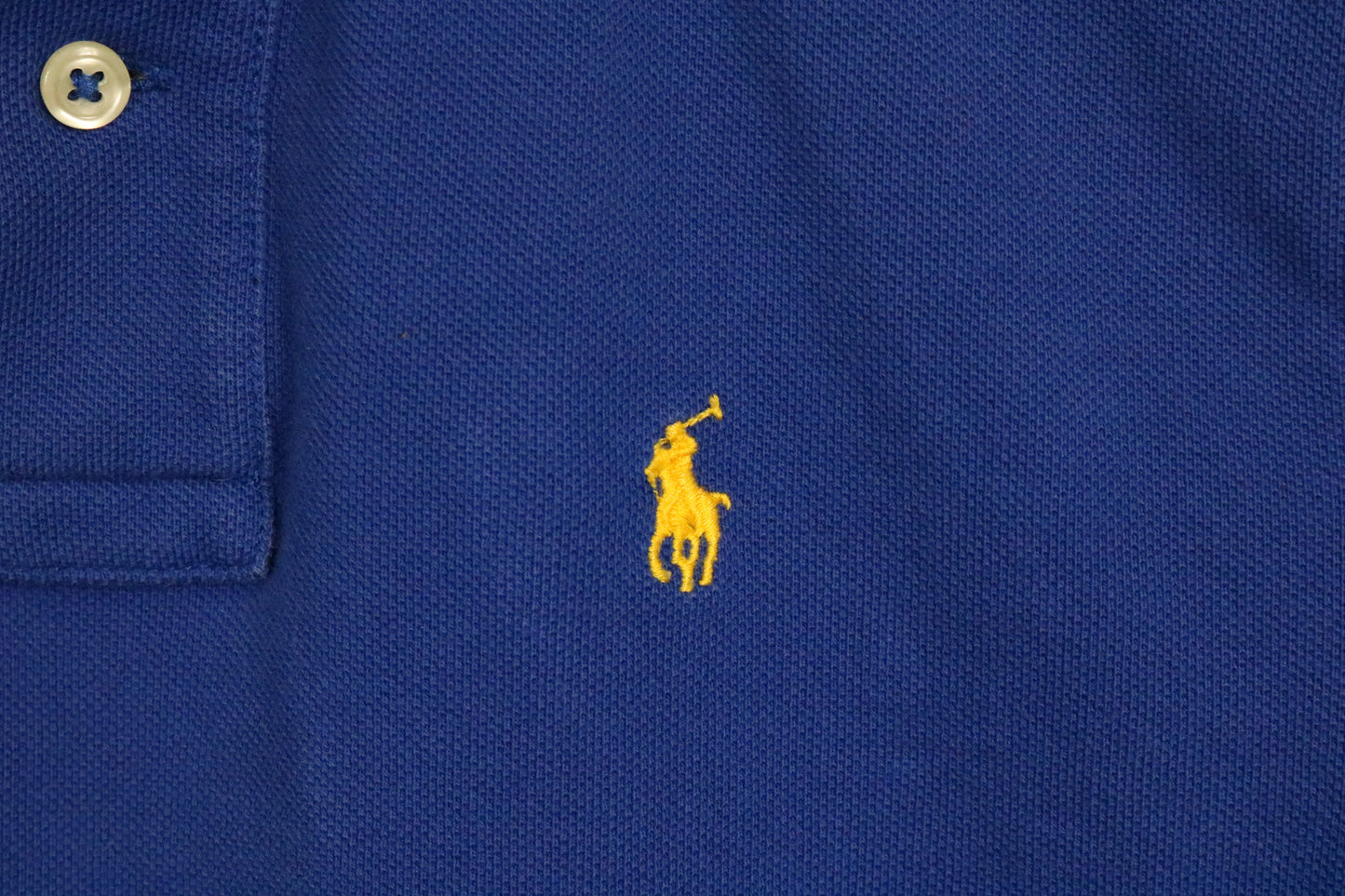 Polo Ralph-Lauren Polo Shirt | Vintage Classic Sporty Blue Polo Top | Casual Short Sleeve Wear