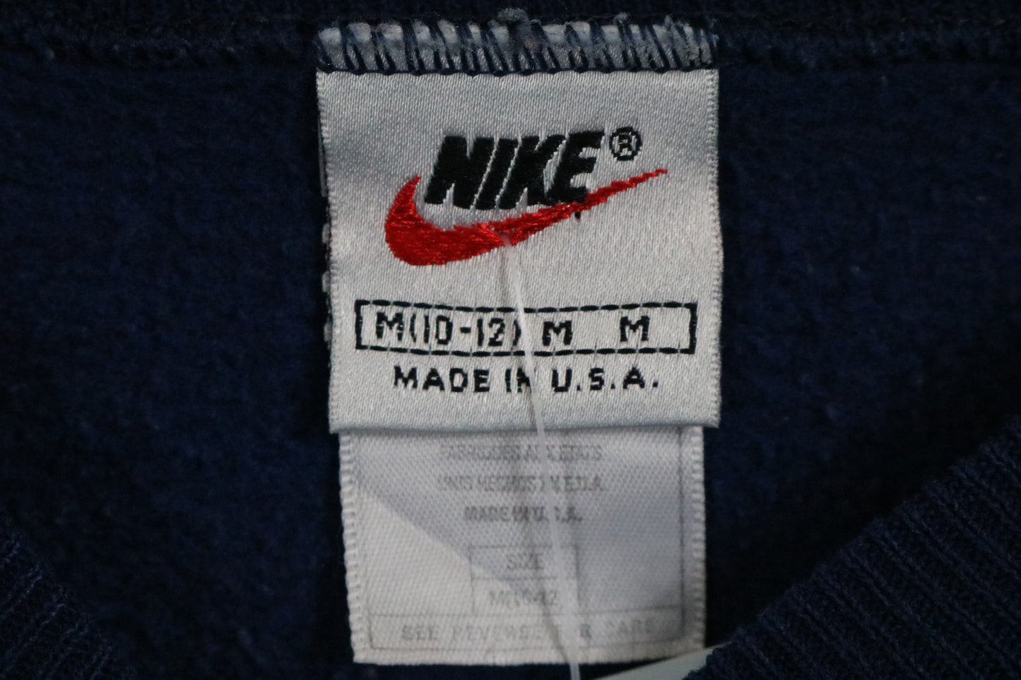 Nike Crewneck Sweatshirt | Vintage 90s Embroidered Gold Swoosh Pullover | Classic Sportswear Top