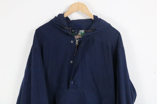 Eastern-Mountain-Sports Hooded Pullover | Vintage Half-Zip Anorak Jacket | Packable Outdoor Layer