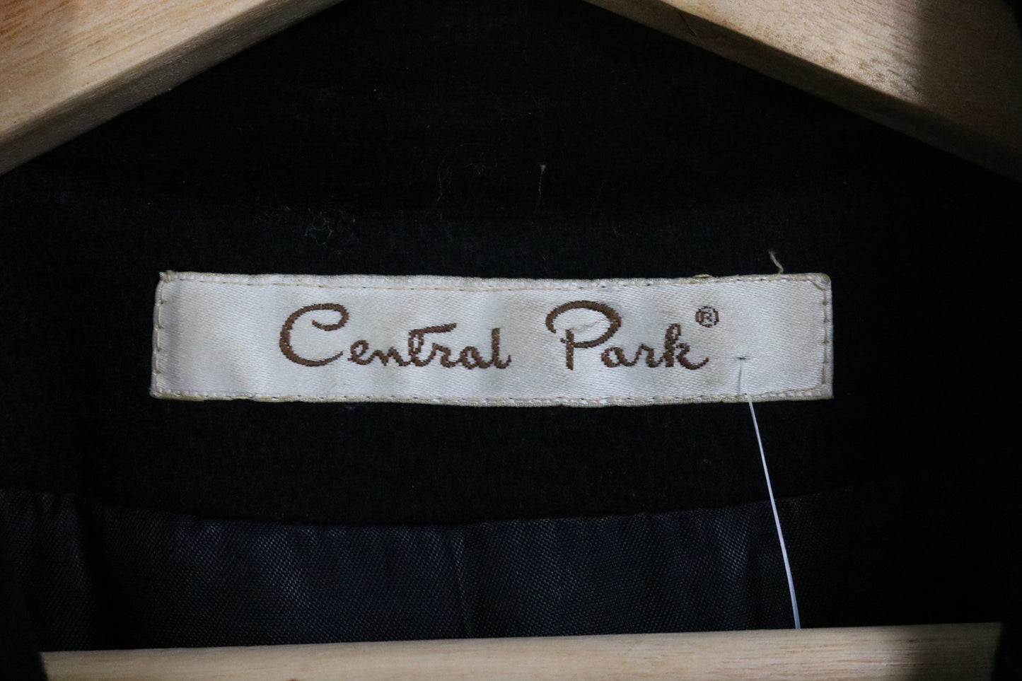 Central-Park Coat | Vintage Black Double-Breasted Long Coat | Tailored Outerwear