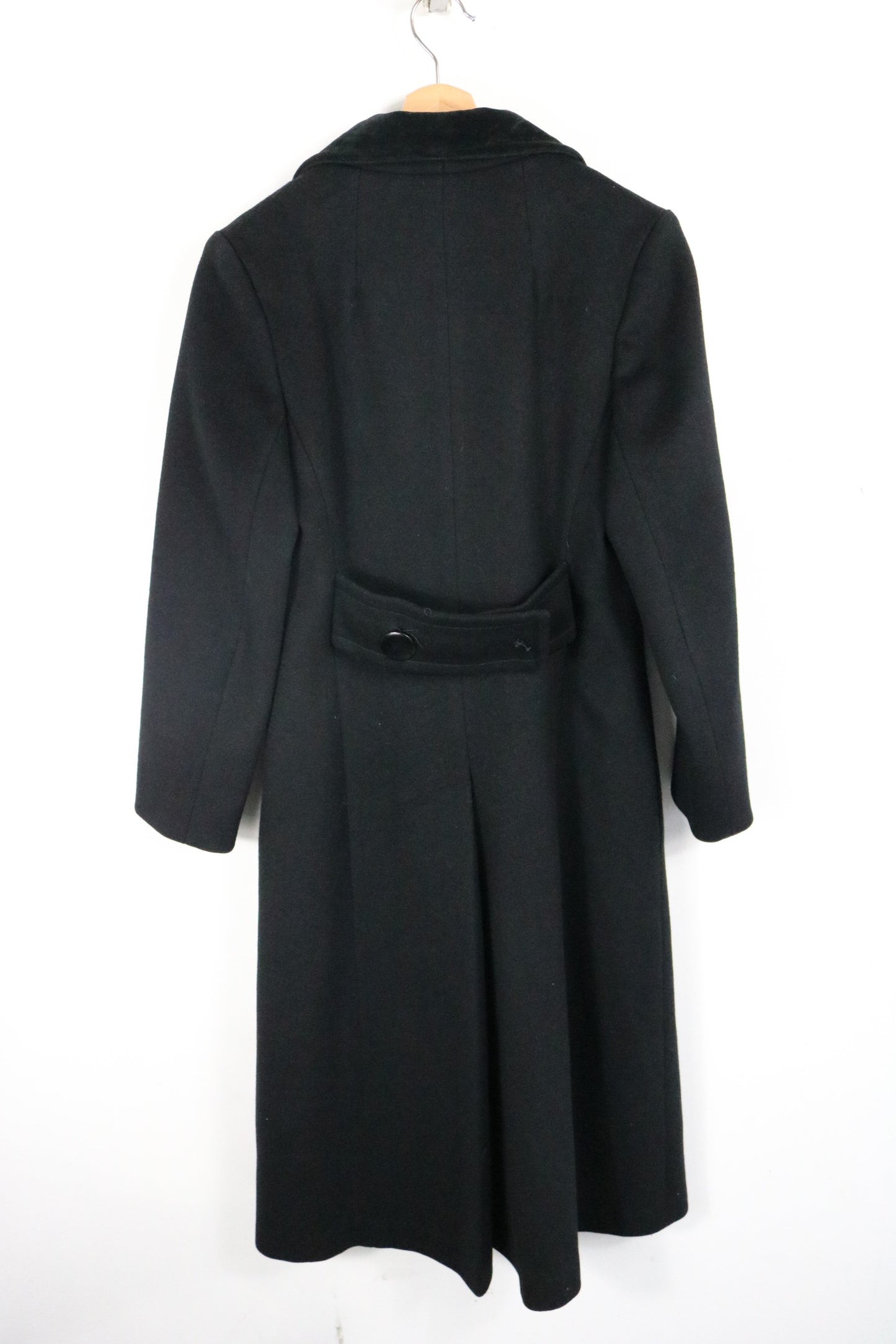 Central-Park Coat | Vintage Black Double-Breasted Long Coat | Tailored Outerwear