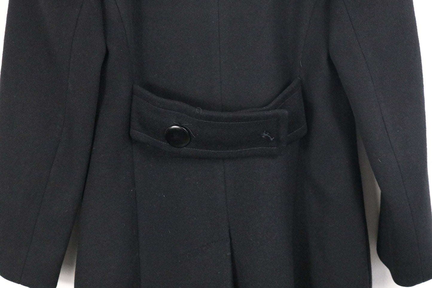 Central-Park Coat | Vintage Black Double-Breasted Long Coat | Tailored Outerwear