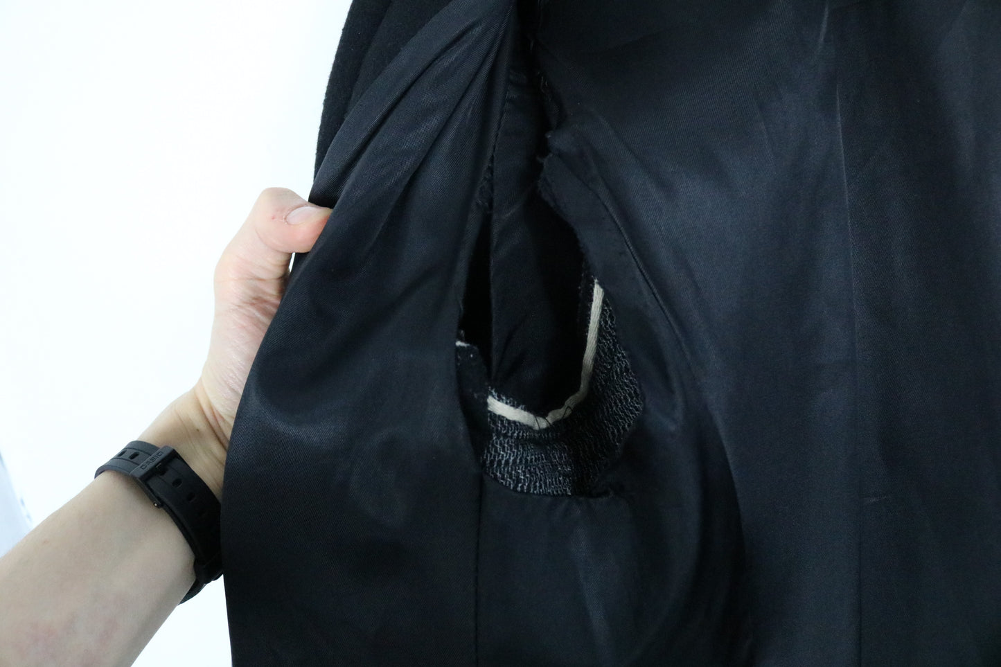 Central-Park Coat | Vintage Black Double-Breasted Long Coat | Tailored Outerwear